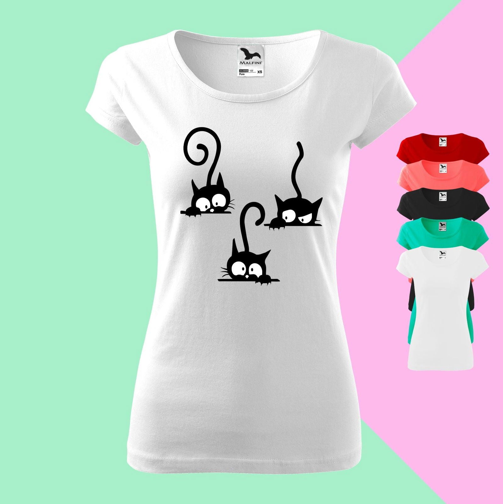 TriKatzen-Meisterwerk Einzigartiges T-Shirt-Design für Katzenliebhaber - Tonyshop - TriKatzen-Meisterwerk Einzigartiges T-Shirt-Design für Katzenliebhaber