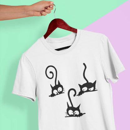 TriKatzen-Meisterwerk Einzigartiges T-Shirt-Design für Katzenliebhaber - Tonyshop - TriKatzen-Meisterwerk Einzigartiges T-Shirt-Design für Katzenliebhaber