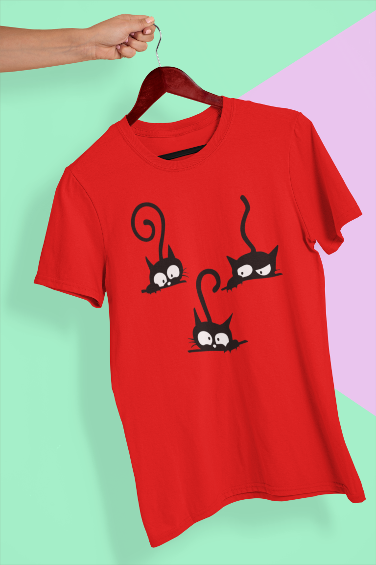 TriKatzen-Meisterwerk Einzigartiges T-Shirt-Design für Katzenliebhaber - Tonyshop - TriKatzen-Meisterwerk Einzigartiges T-Shirt-Design für Katzenliebhaber