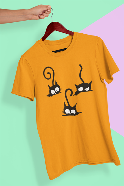 TriKatzen-Meisterwerk Einzigartiges T-Shirt-Design für Katzenliebhaber - Tonyshop - TriKatzen-Meisterwerk Einzigartiges T-Shirt-Design für Katzenliebhaber