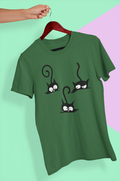 TriKatzen-Meisterwerk Einzigartiges T-Shirt-Design für Katzenliebhaber - Tonyshop - TriKatzen-Meisterwerk Einzigartiges T-Shirt-Design für Katzenliebhaber