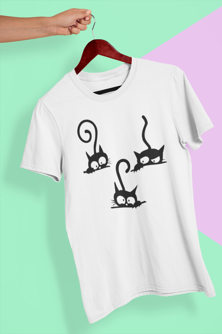 TriKatzen-Meisterwerk Einzigartiges T-Shirt-Design für Katzenliebhaber - Tonyshop - TriKatzen-Meisterwerk Einzigartiges T-Shirt-Design für Katzenliebhaber