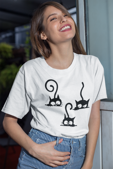 TriKatzen-Meisterwerk Einzigartiges T-Shirt-Design für Katzenliebhaber - Tonyshop - TriKatzen-Meisterwerk Einzigartiges T-Shirt-Design für Katzenliebhaber